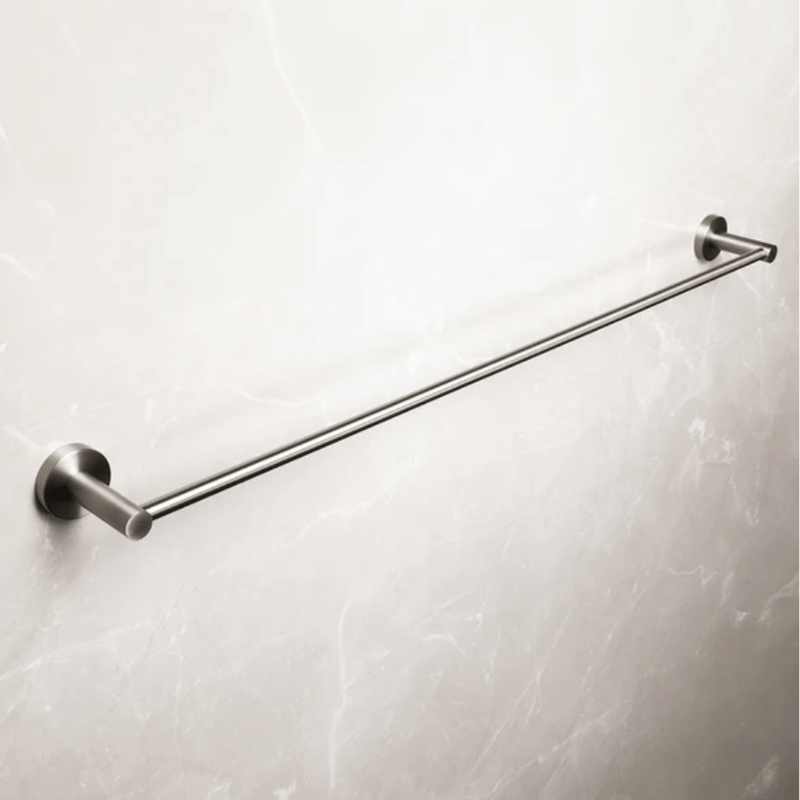 Single Towel Rail - Brushed Nickel
