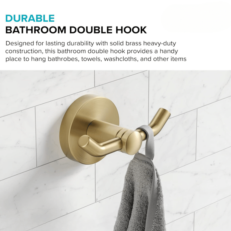Towel Hook Brushed Gold