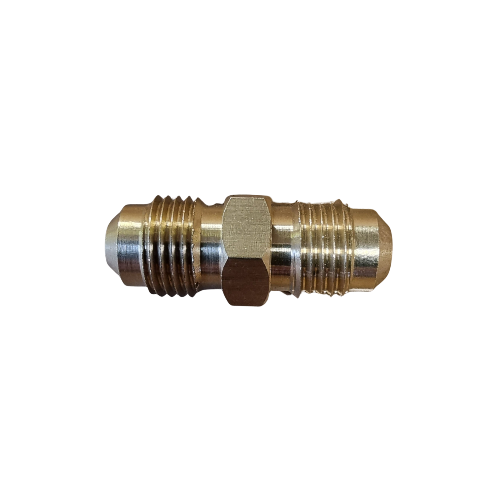 5/16" x 5/16" Compression Joiner – Brass Straight Connector for Copper & Gas Pipe Fittings