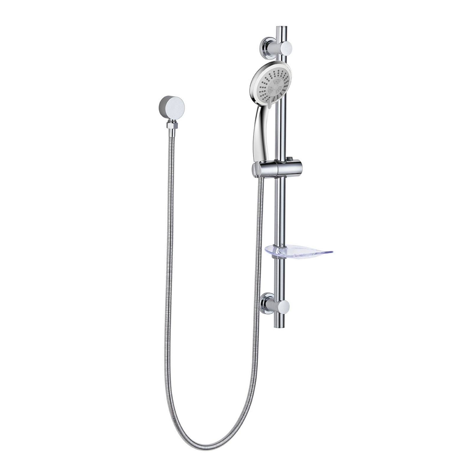 Shower Rail Round - Chrome