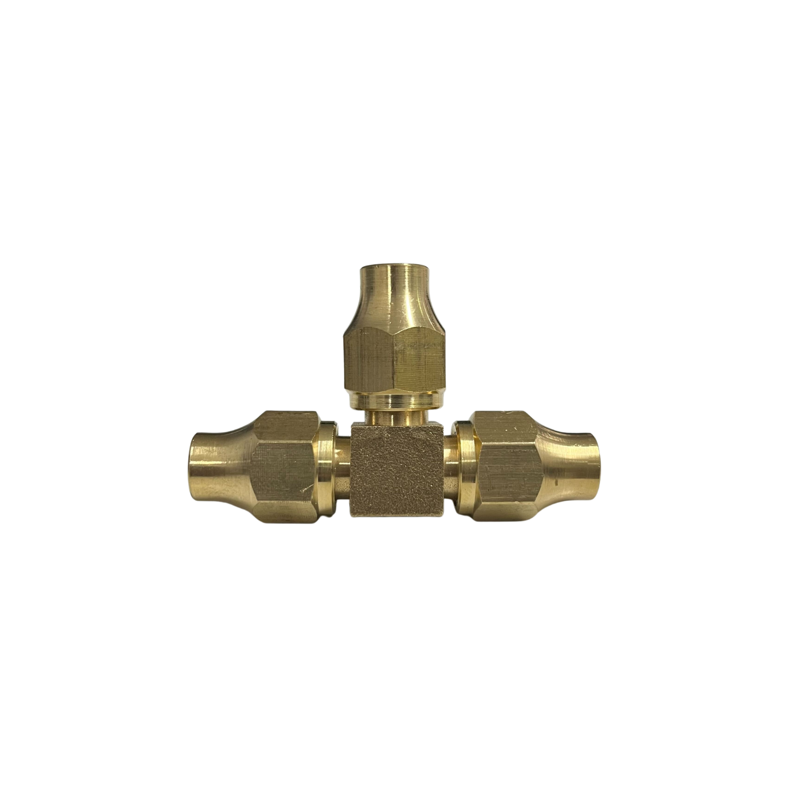 5/16" Flare Brass Comp Nut + 5/16" Flare Tee