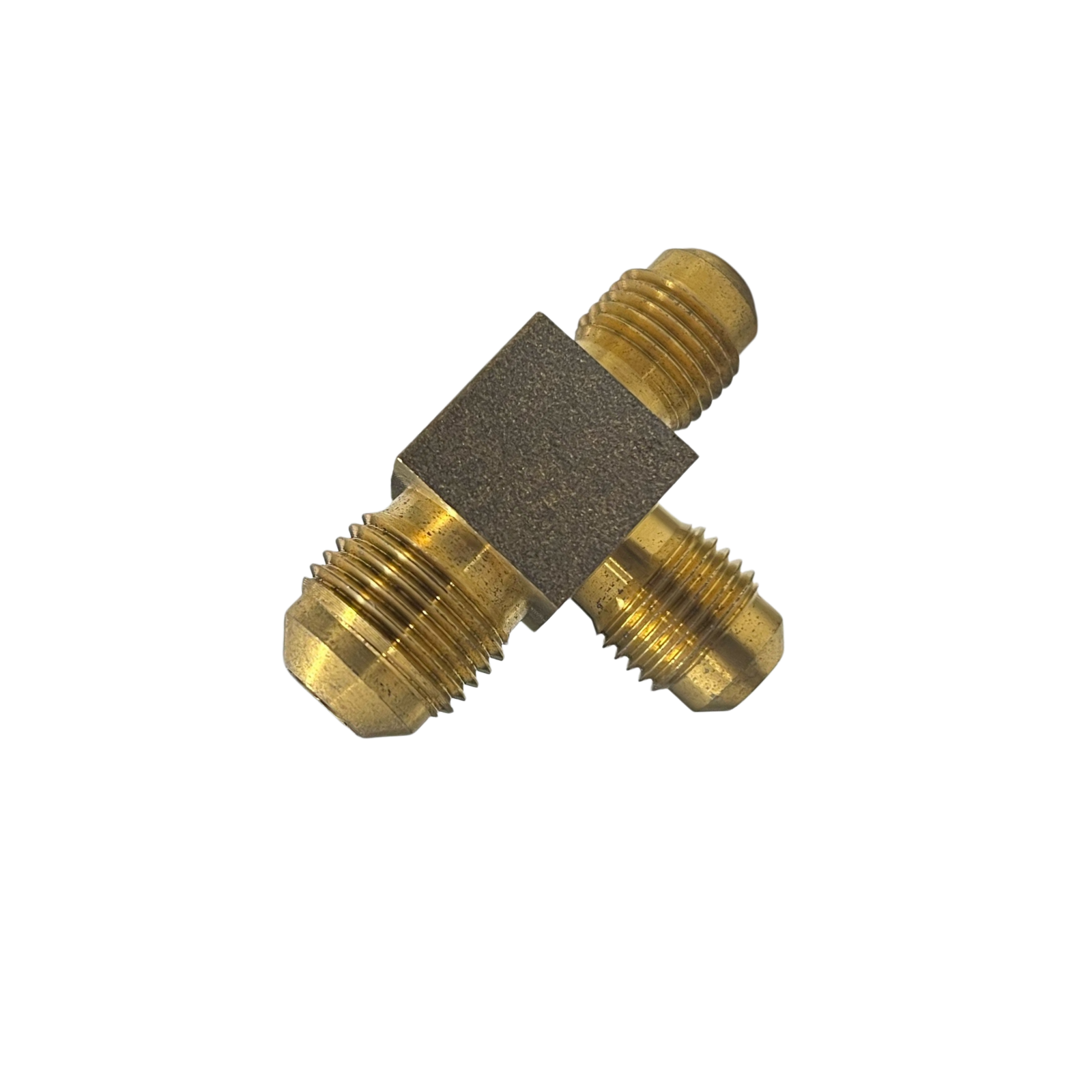 3/8" x 5/16" x 5/16" Brass Compression Tee – Gas & Plumbing Pipe Fitting for Caravan, RV & LPG Systems