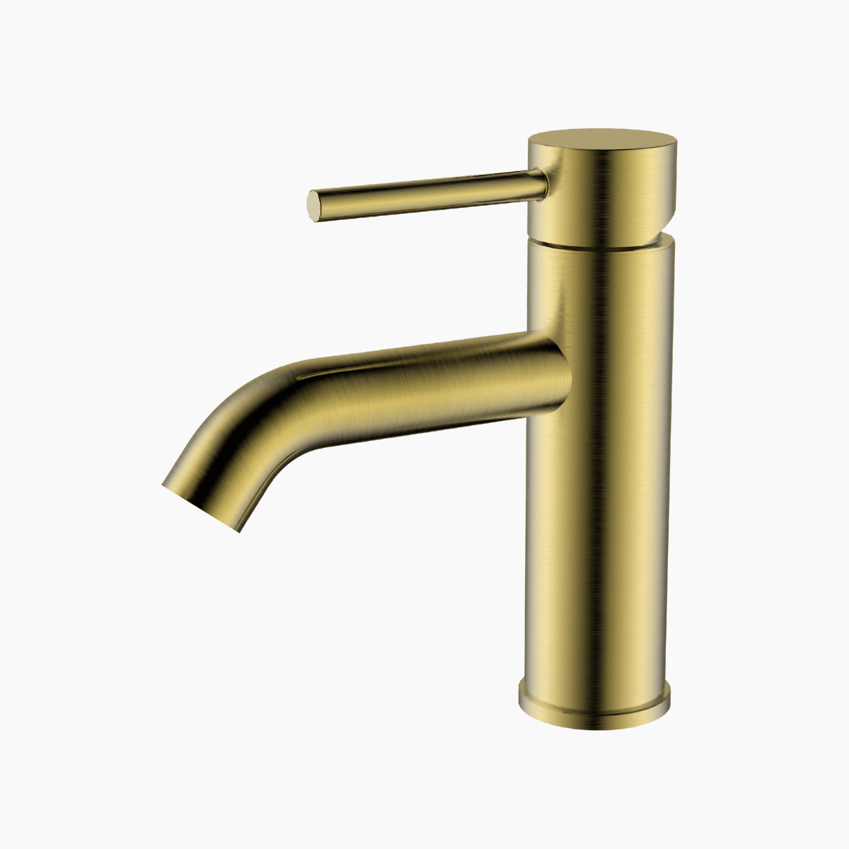Short Basin Mixer - Brushed Gold
