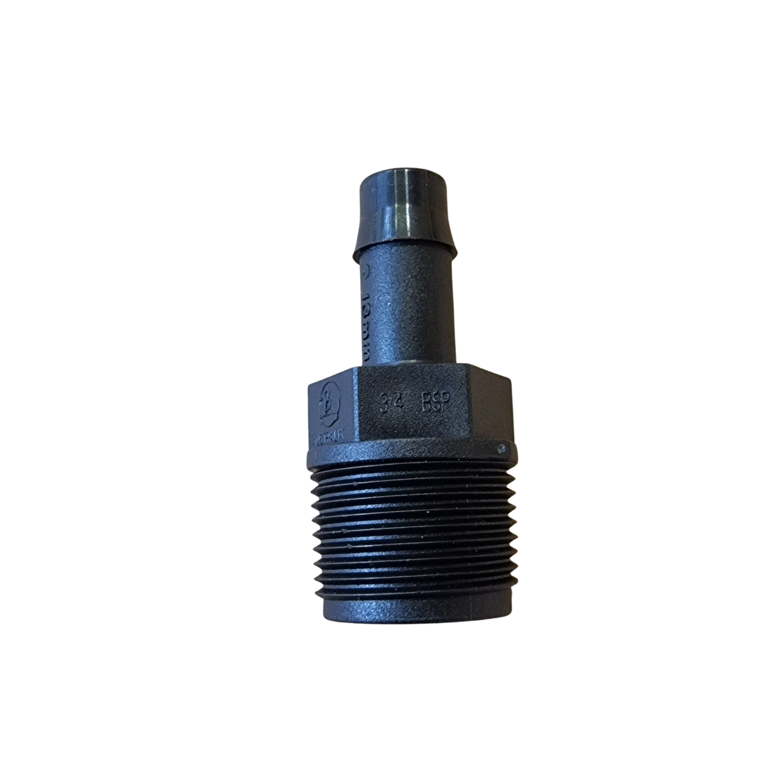 13mm Barb x 1/2" BSPT Poly Director Fitting – Hose to Thread Adaptor for Irrigation, Caravan & Water Systems