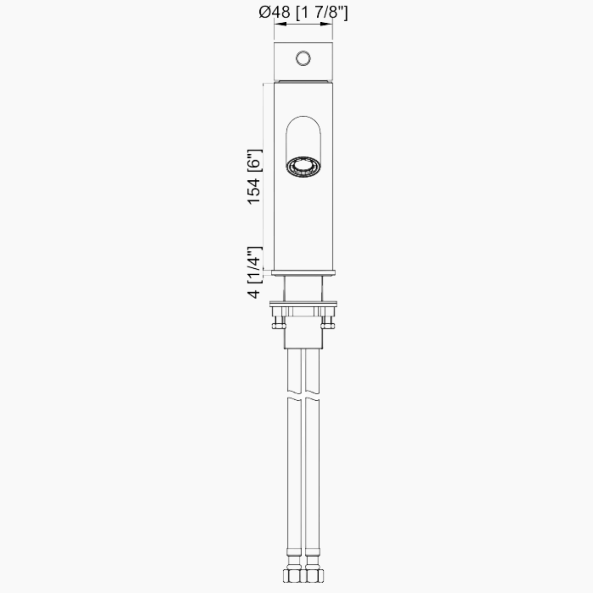 Short Basin Mixer - Gunmetal Grey