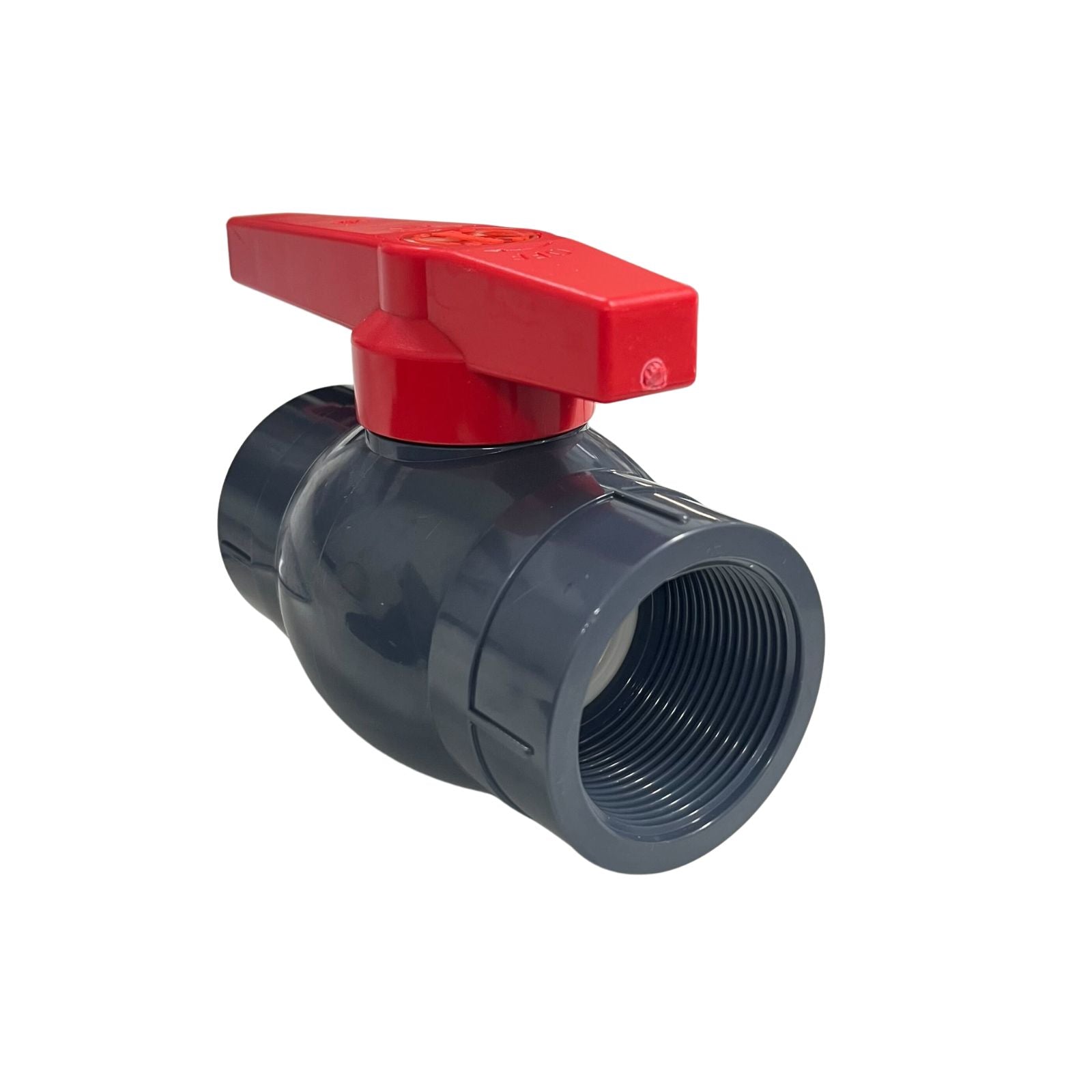 40MM PVC BALL VALVE GREY 1 1/2" BSP - FEMALE/FEMALE THREADED ENDS