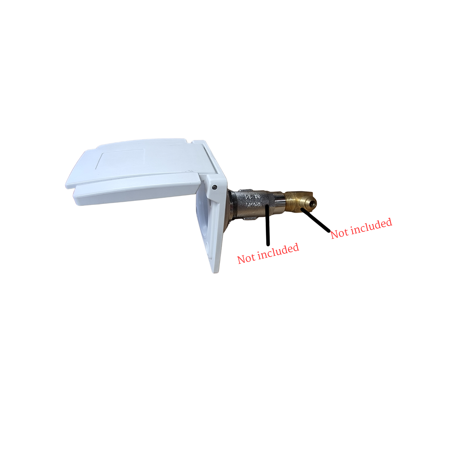 Flush Mounted Bayonet Bullfinch Cover White