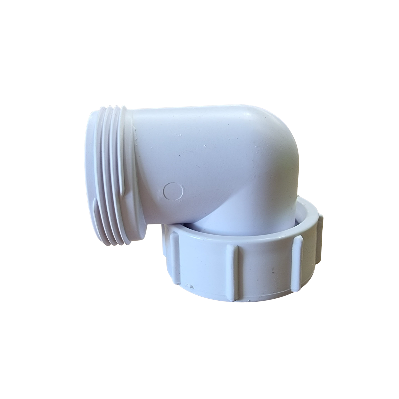 40mm Threaded Knuckle Bend / Cap & Lining Elbow – PVC Drainage Fitting for Waste Systems (Caravan, RV & Residential Use)