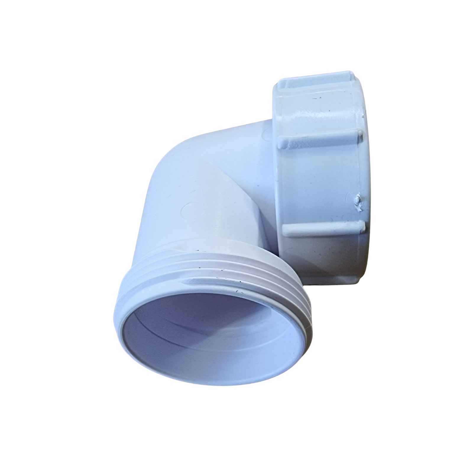 40mm Threaded Knuckle Bend / Cap & Lining Elbow – PVC Drainage Fitting for Waste Systems (Caravan, RV & Residential Use)