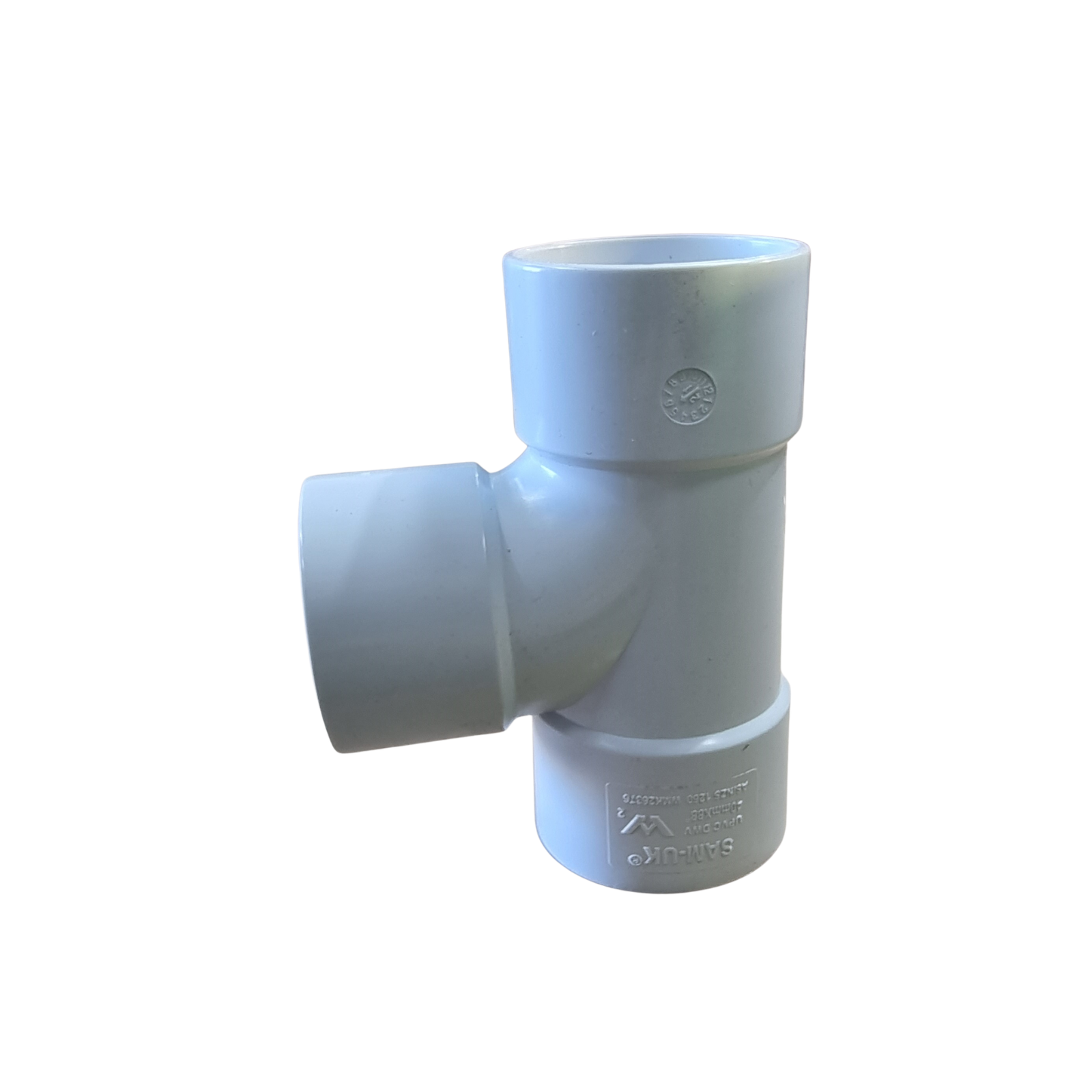 PVC DWV 40mm 90° Tee F/F/F Junction – Drain Waste Vent Pipe Fitting for Plumbing, Drainage & Caravan Systems