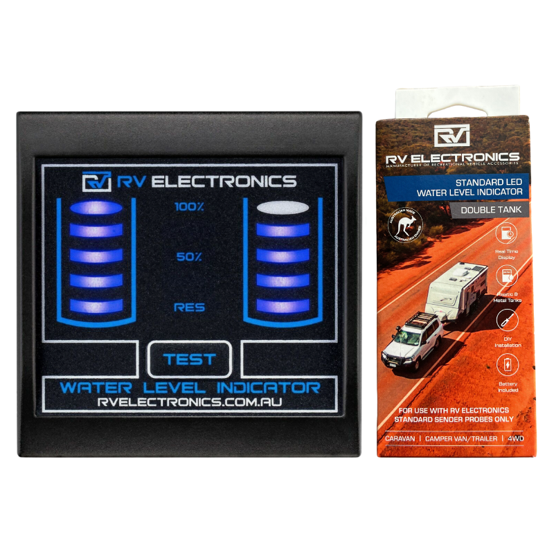 LED Gauge Double Tank + 2x7.5m Tank Sender Probes Bundle