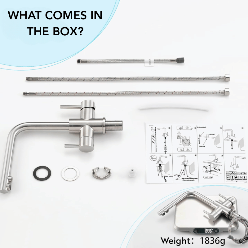 3-in-1 Three-Way Kitchen Mixer Tap
