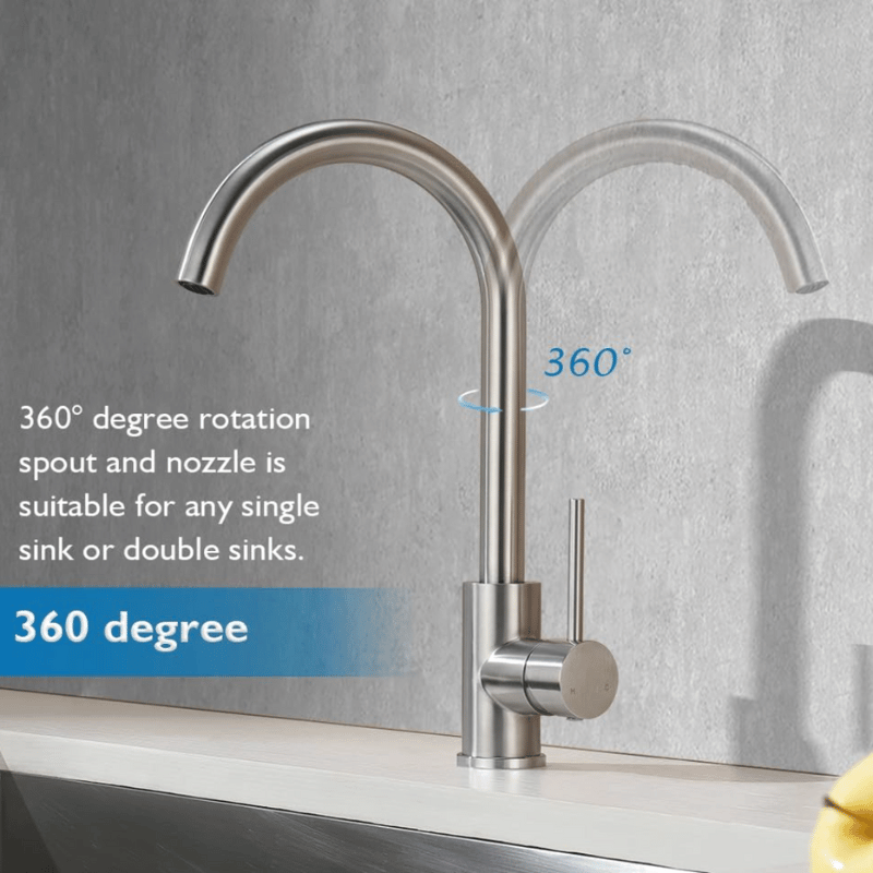 Gooseneck Mixer Brushed Nickel