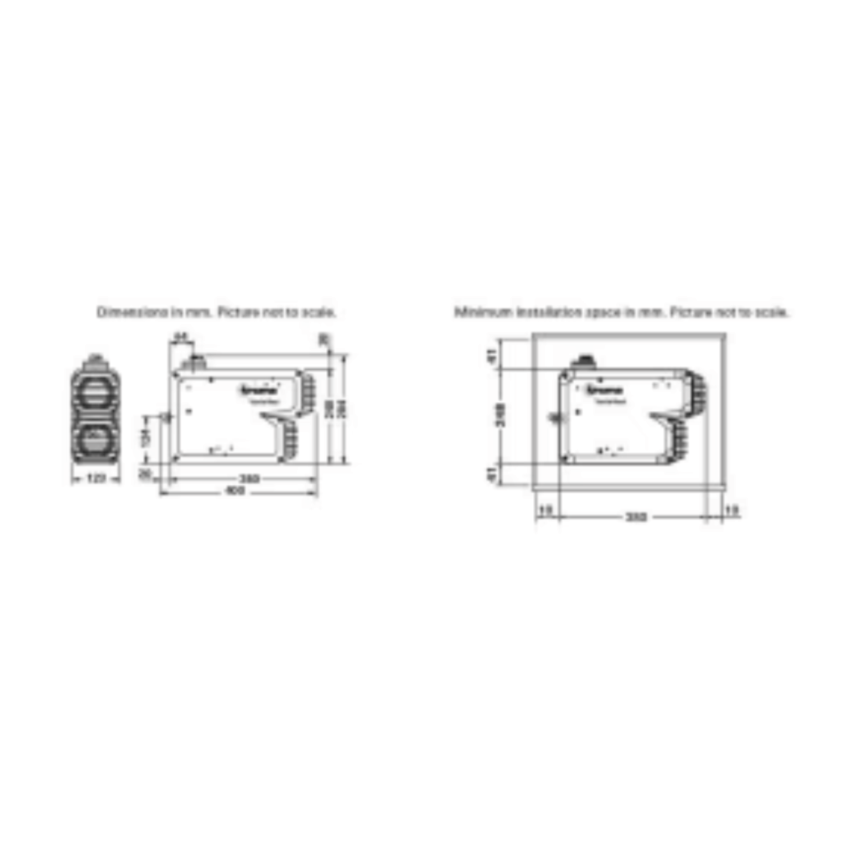 Truma Varioheat Eco Heater With Black Cowl - Gas