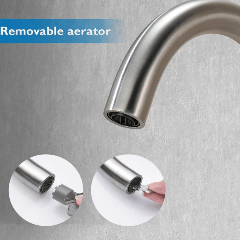 Gooseneck Mixer Brushed Nickel