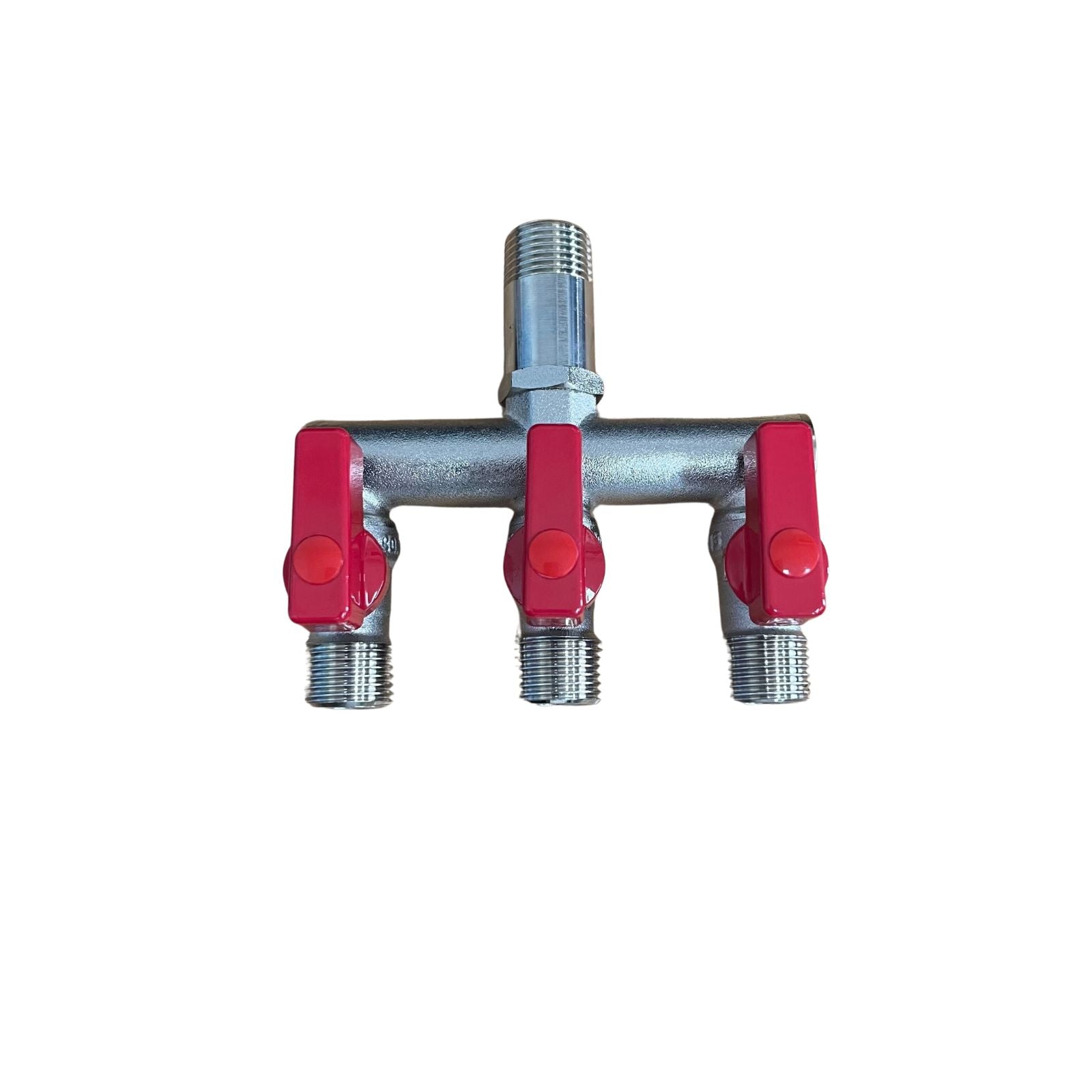 Manifold Three Way Brass Diverter 1/2" Male