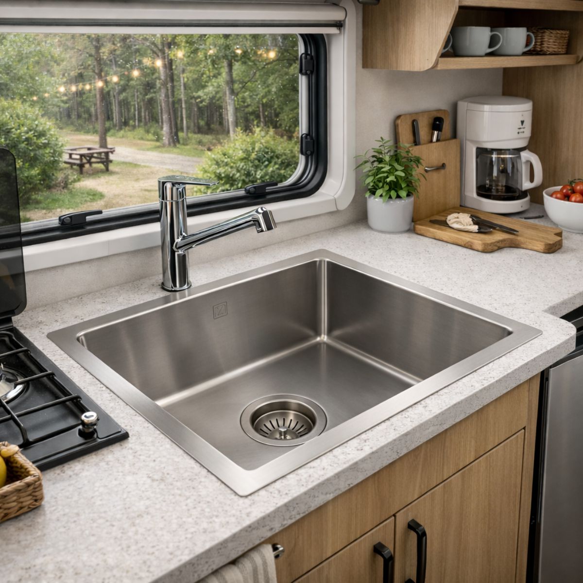 Square Sink - Satin Finish - 440x440x200