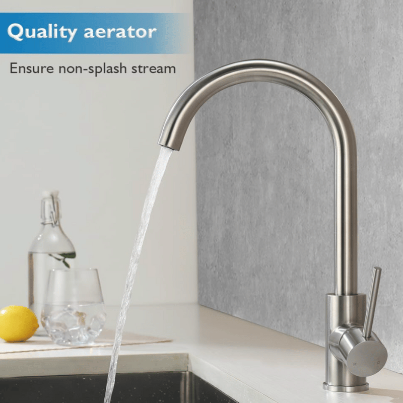 Gooseneck Mixer Brushed Nickel