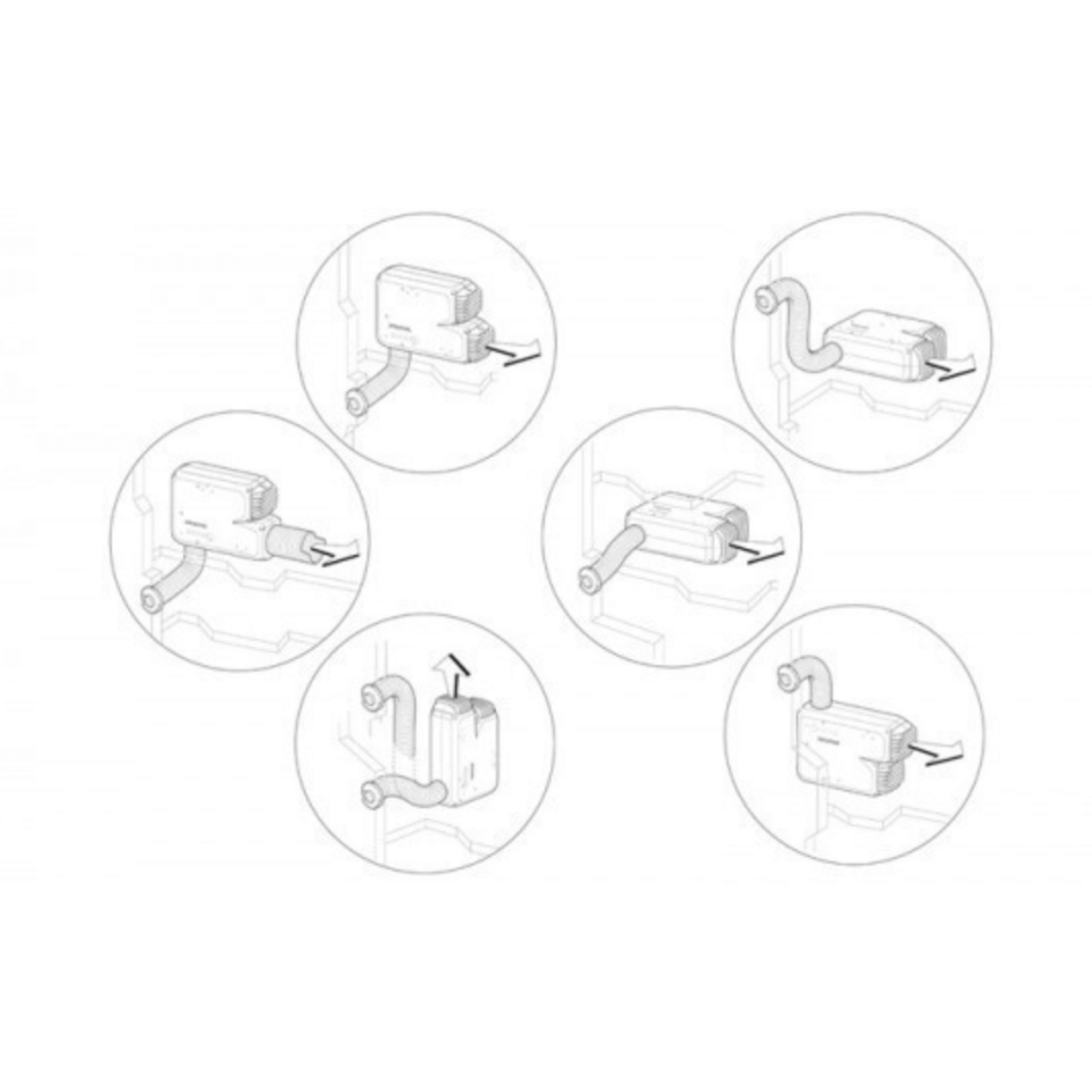 Truma Varioheat Eco Heater With Black Cowl - Gas