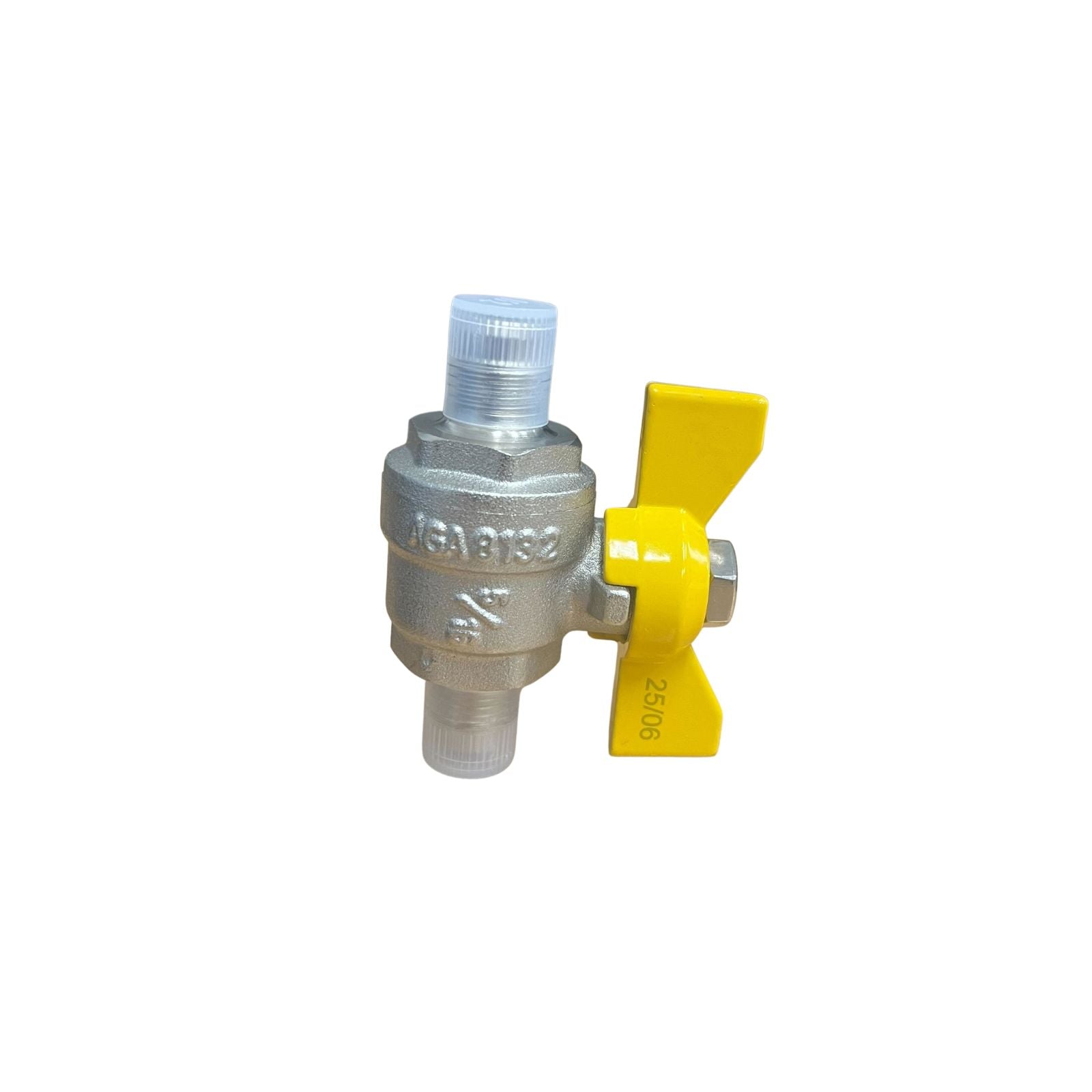 5/16" Gas Tap / Cock – Brass LPG Shut-Off Valve for Caravan, RV & Gas Appliance Systems