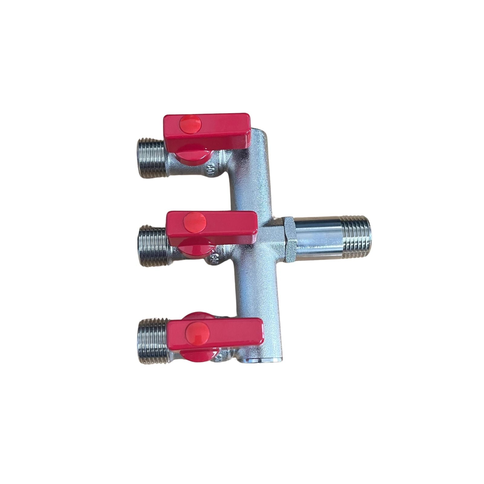 Manifold Three Way Brass Diverter 1/2" Male