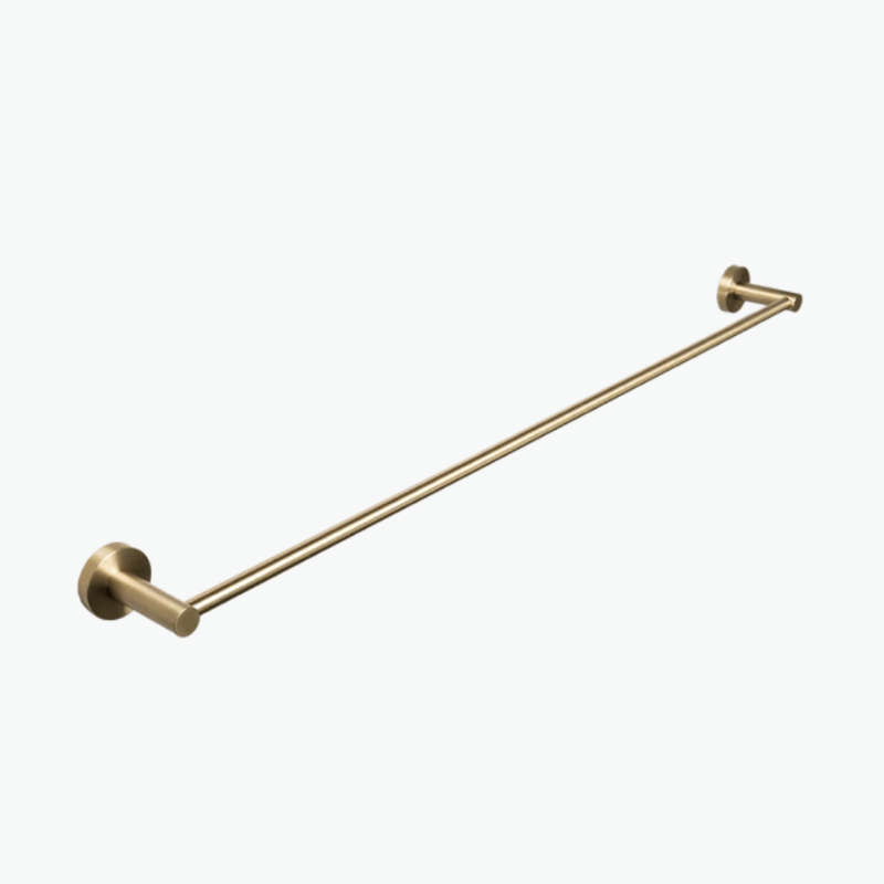Single Towel Rail - Brushed Gold