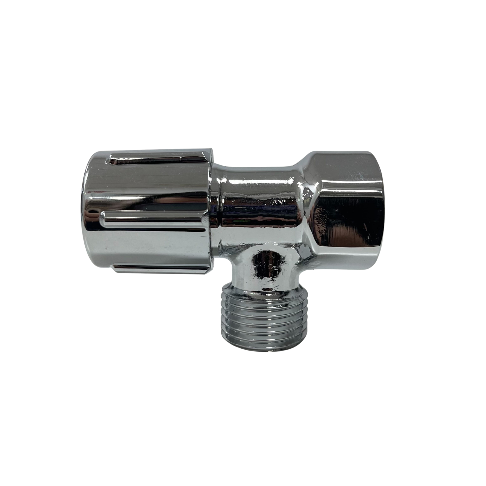 Mini Stop 1/2" F x 1/2" M BSPT TAP ONLY- Compact Brass Shut Off Valve for Plumbing & Water Control