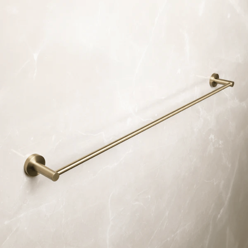 Single Towel Rail - Brushed Gold