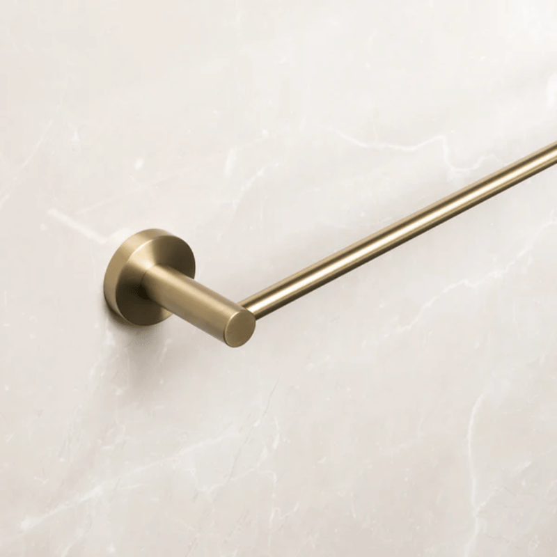 Single Towel Rail - Brushed Gold