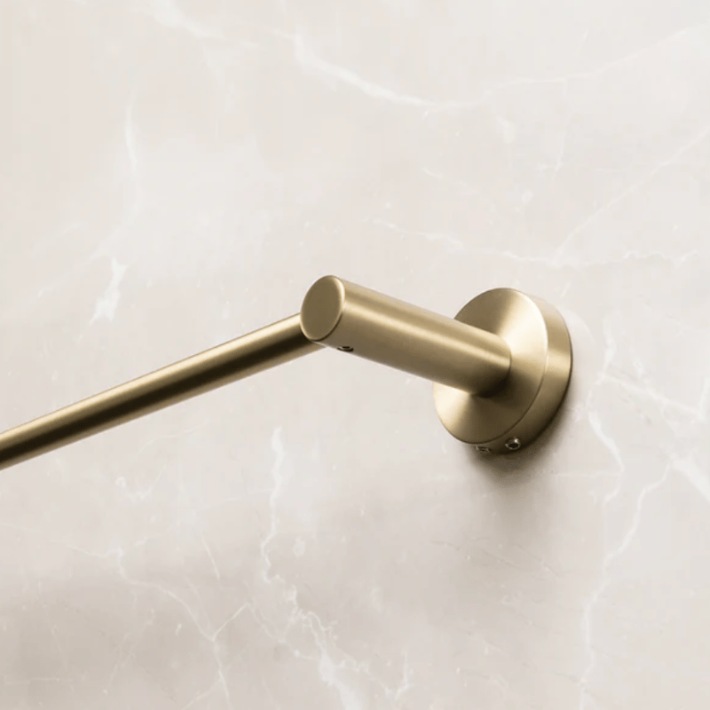 Single Towel Rail - Brushed Gold