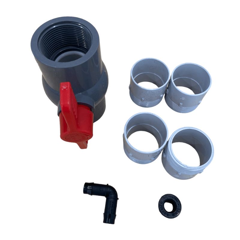 50L Grey Water Tank Kit with Stone Guard Brackets and Fittings for Caravan/RV Aussie Made