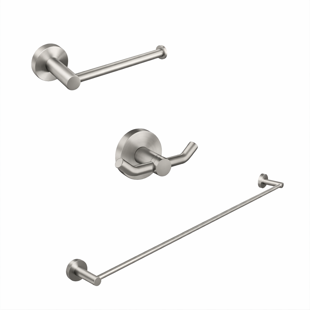 Brushed Nickel Bathroom Hardware Set