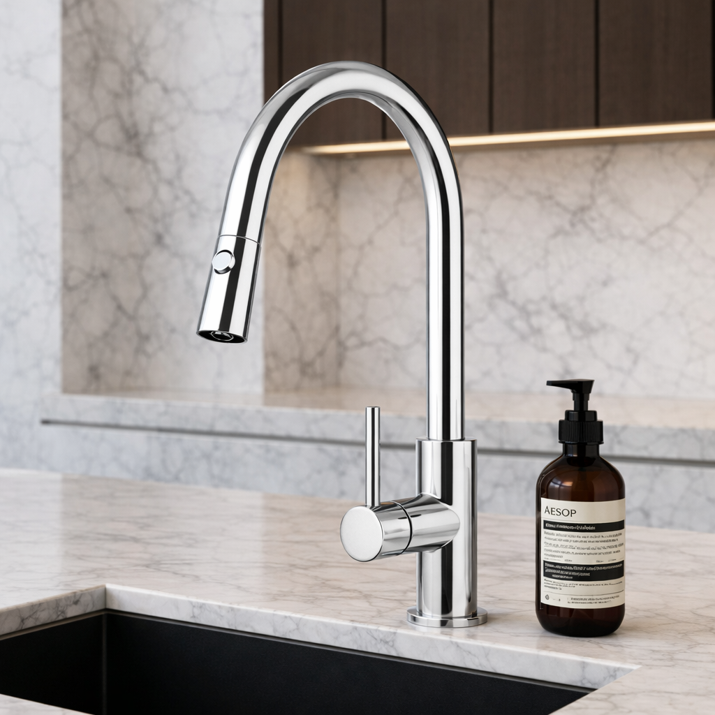 Pull Out Mixer - Chrome