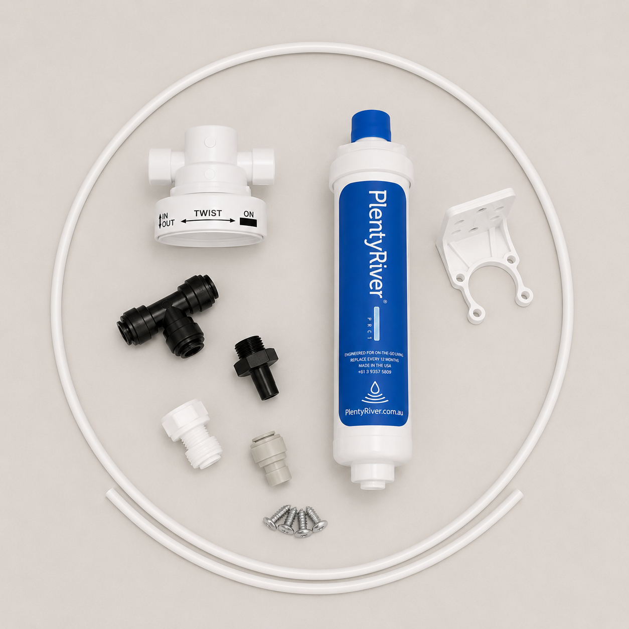 Plenty River PR100 Quick-Twist Undersink Water Filter System