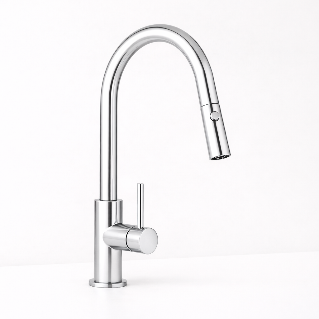 Pull Out Mixer - Chrome