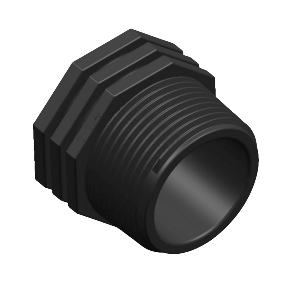 Male Plug 40mm (1-1/2") Screwed Poly Fitting