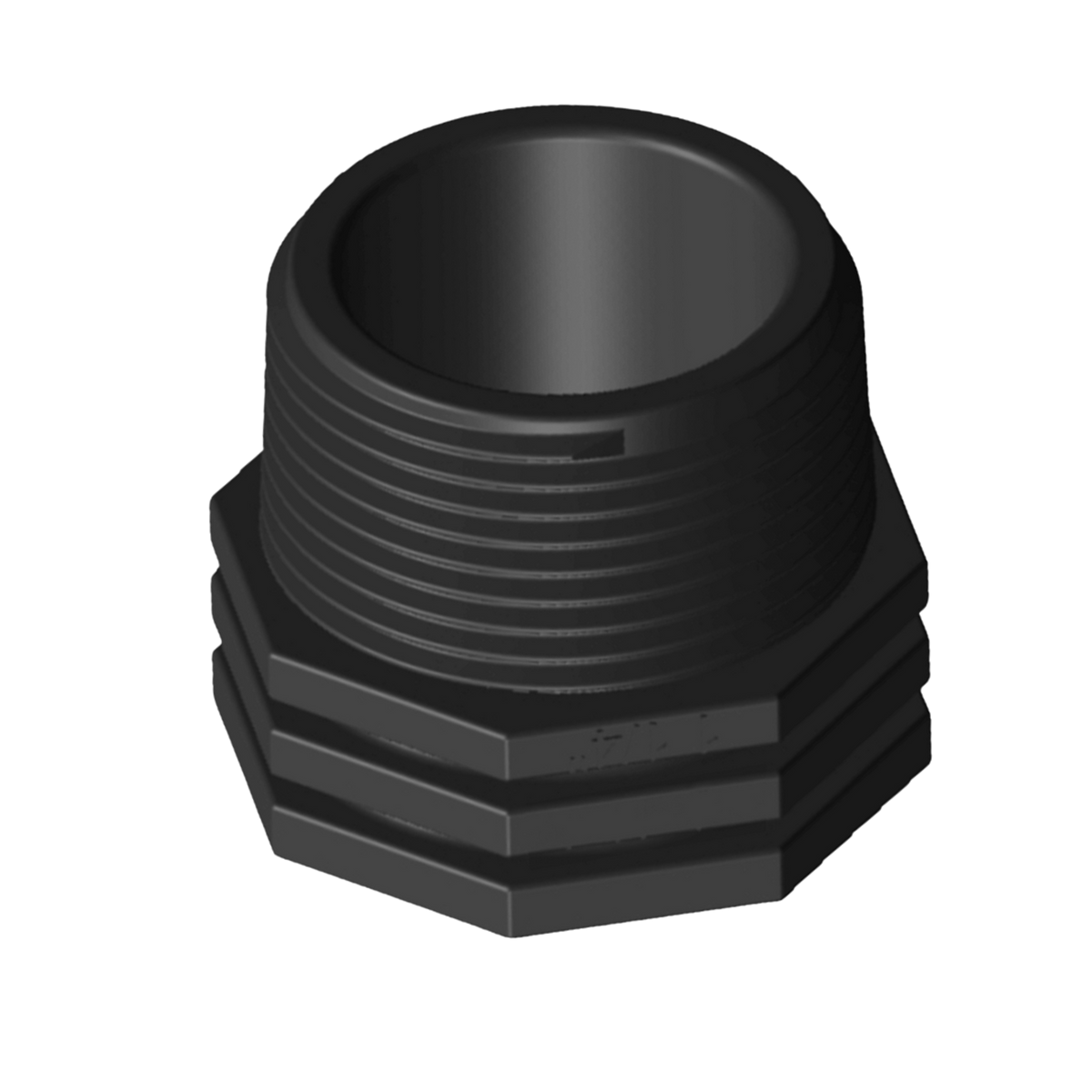Male Plug 40mm (1-1/2") Screwed Poly Fitting