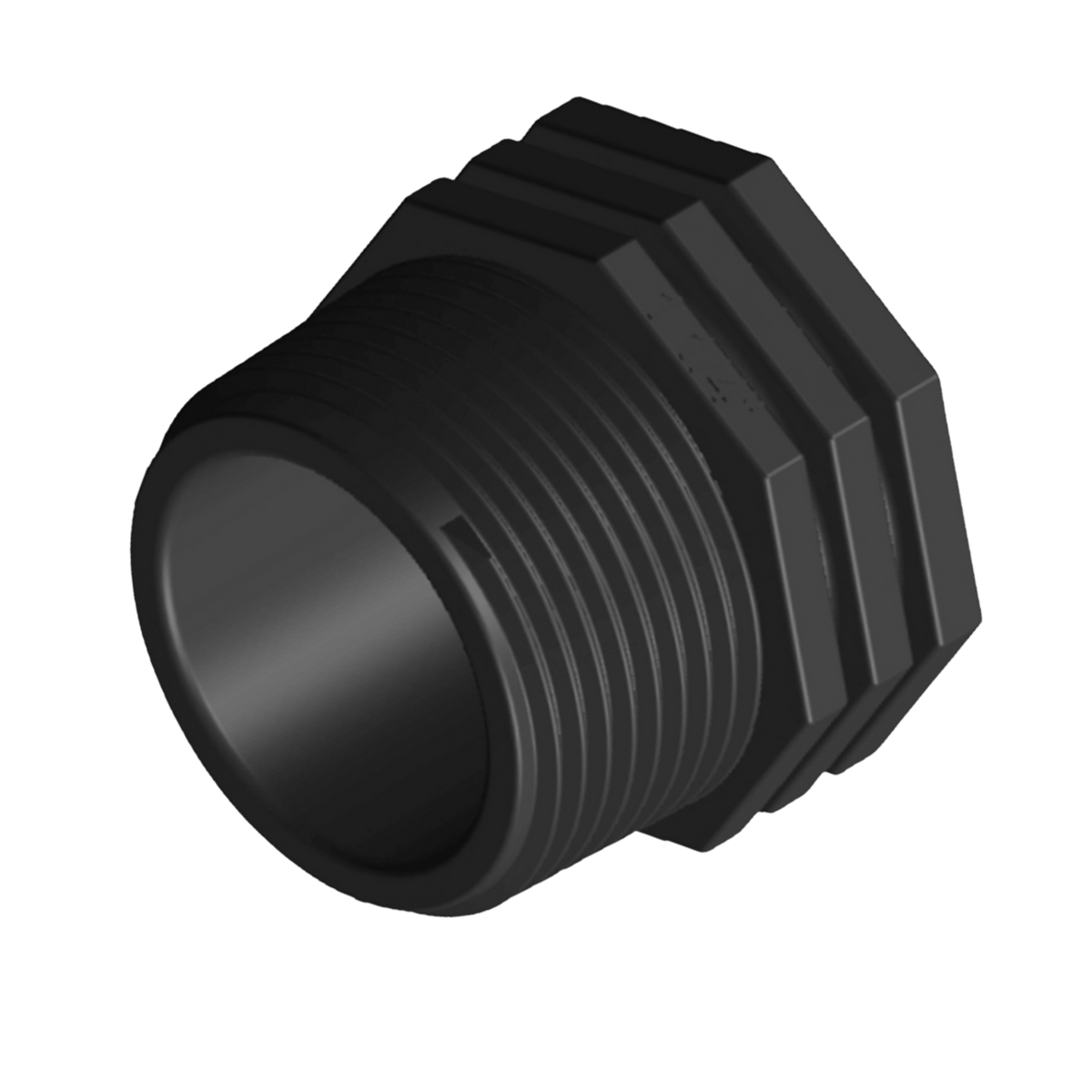 Male Plug 40mm (1-1/2") Screwed Poly Fitting
