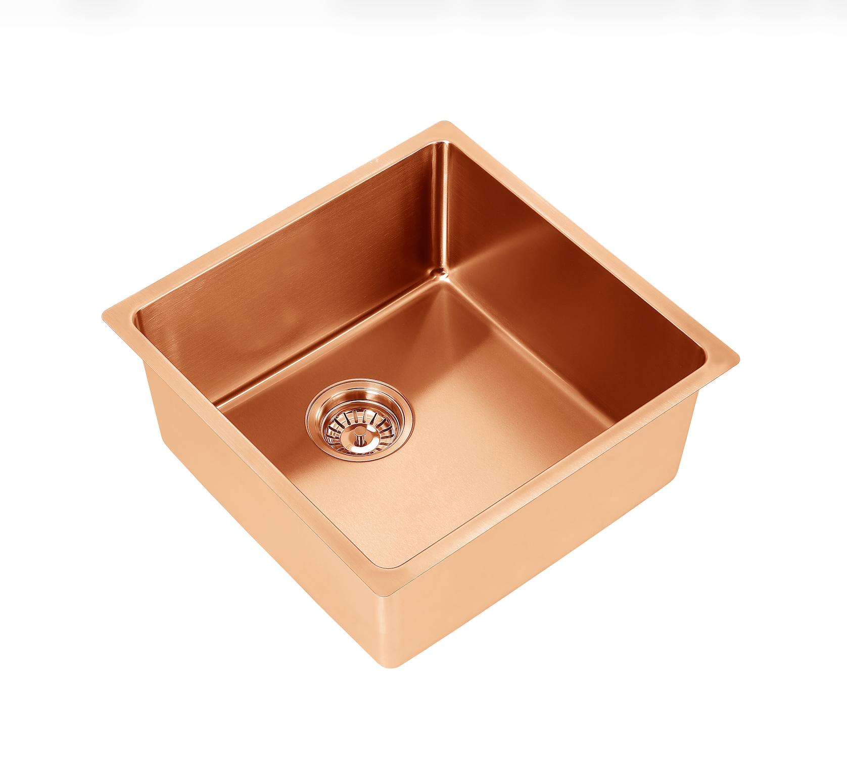Square Rose Gold Sink - Stainless Steel - 440x440x200