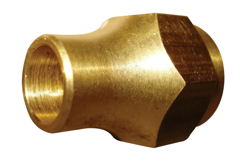3/8" SAE Flare Nut Gas Fitting – Brass LPG Connector for Caravan RV BBQ