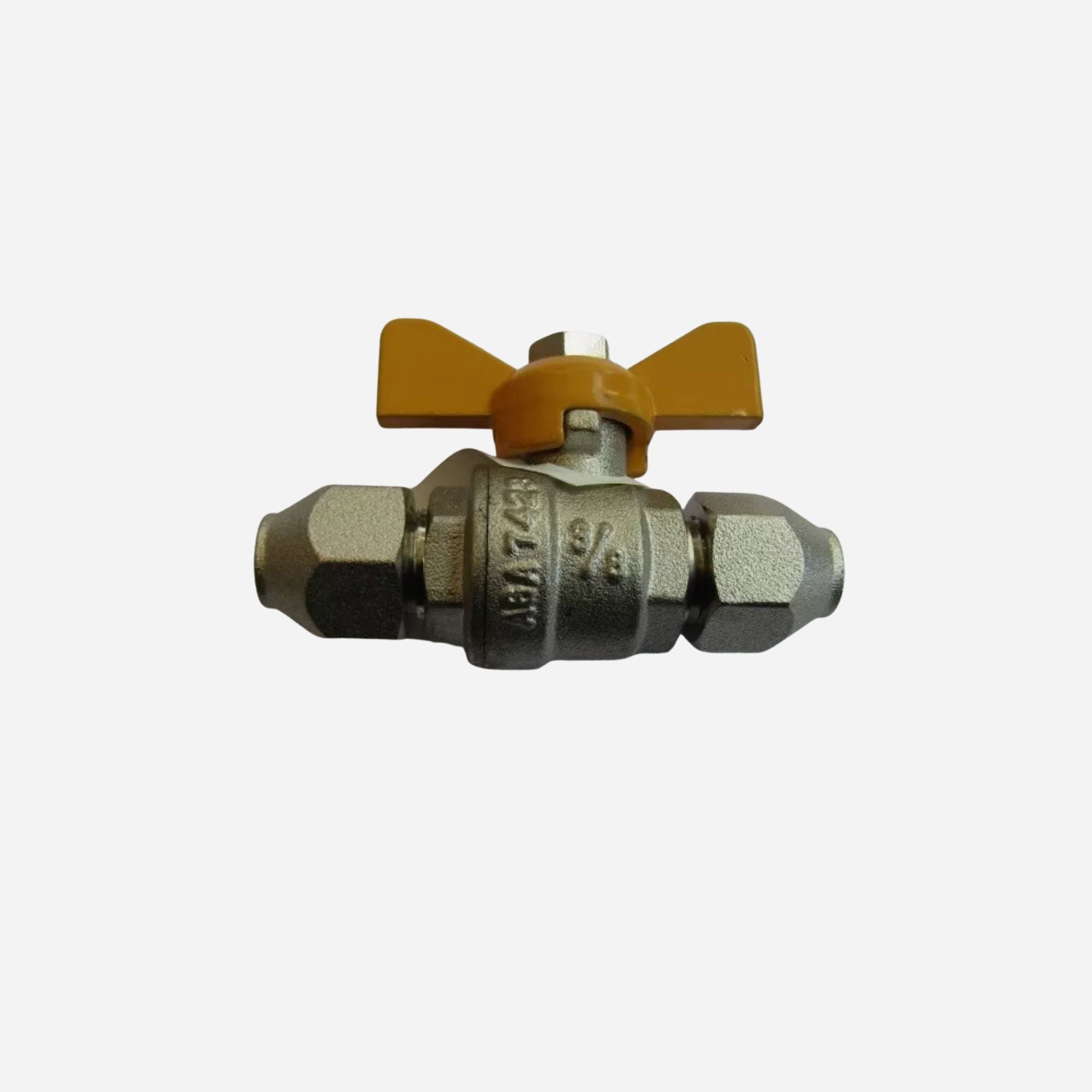3/8" Gas Cock + 3/8" Flare Brass Compression Nut