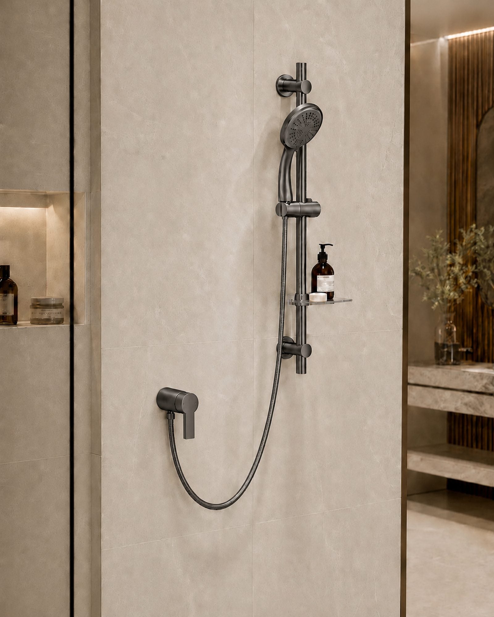 Shower Mixer - Gunmetal Grey