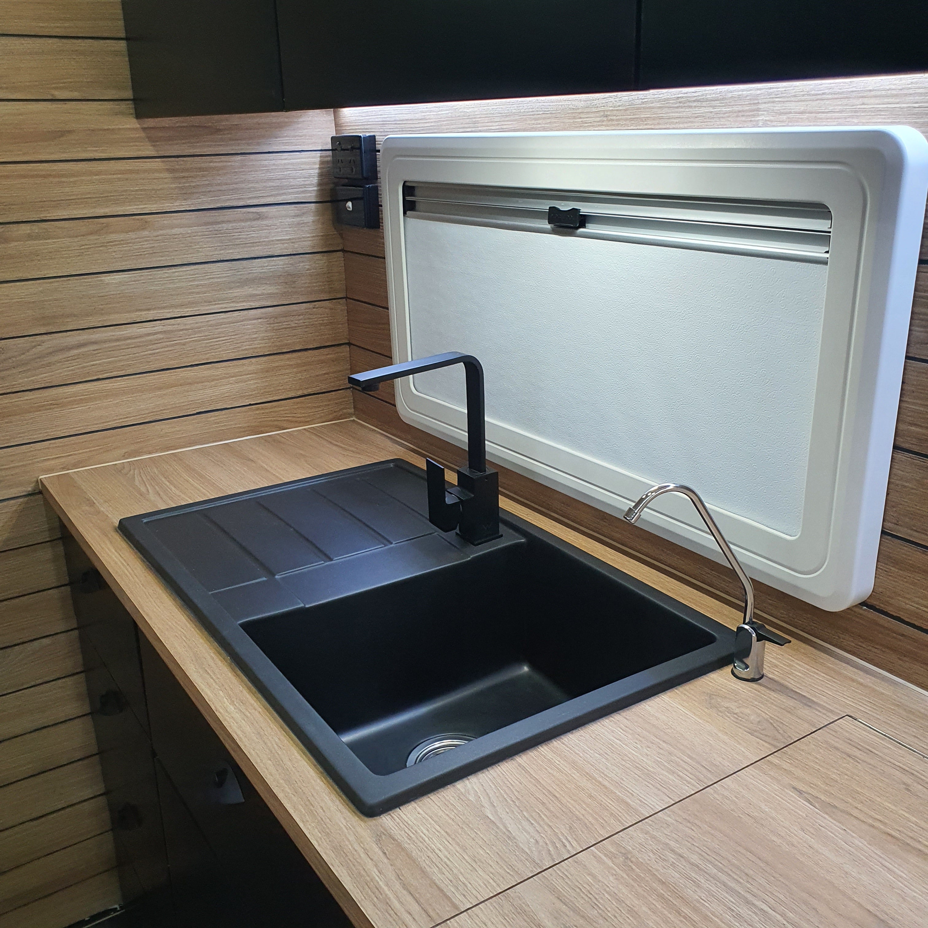 Black Sink Square Mixer | Plenty River