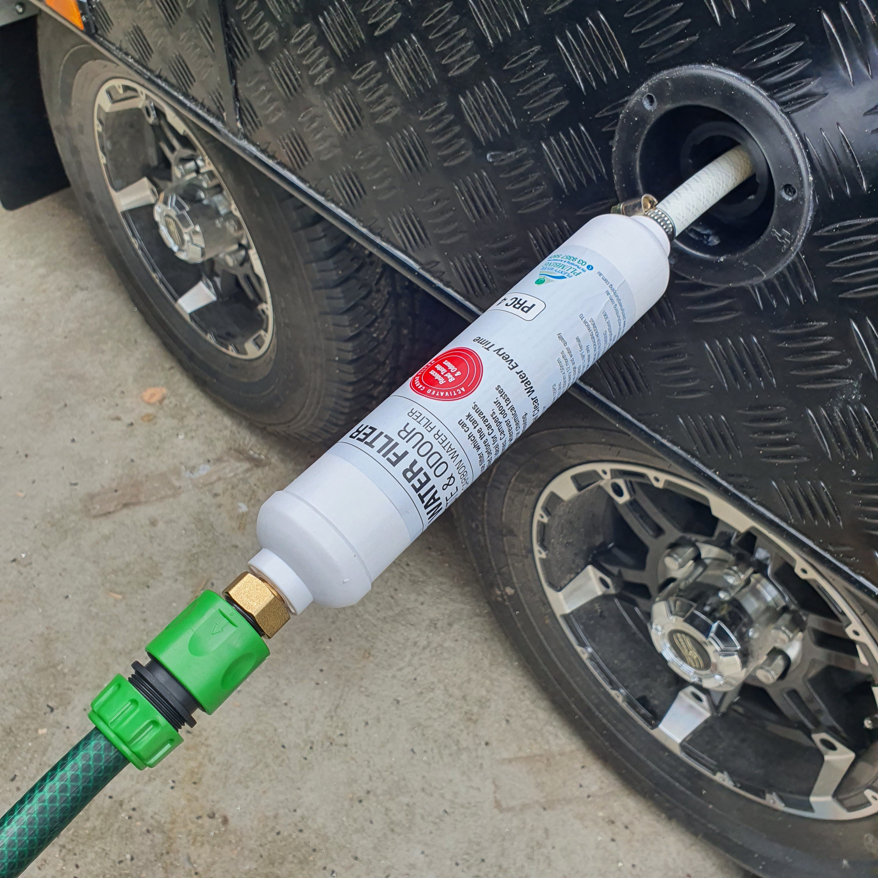 50L Fresh Water Tank Kit with Stone Guard & Free Inline Filter for Caravan/RV Aussie Made