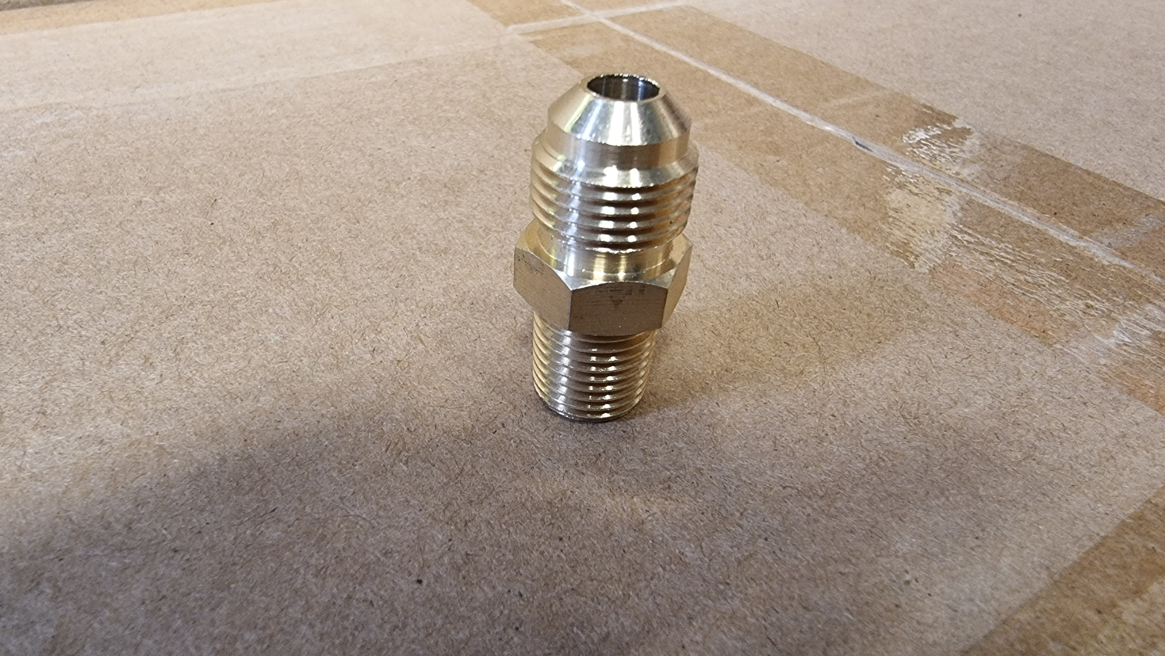 3/8" Flare x 1/4" BSPT Union - Cooker