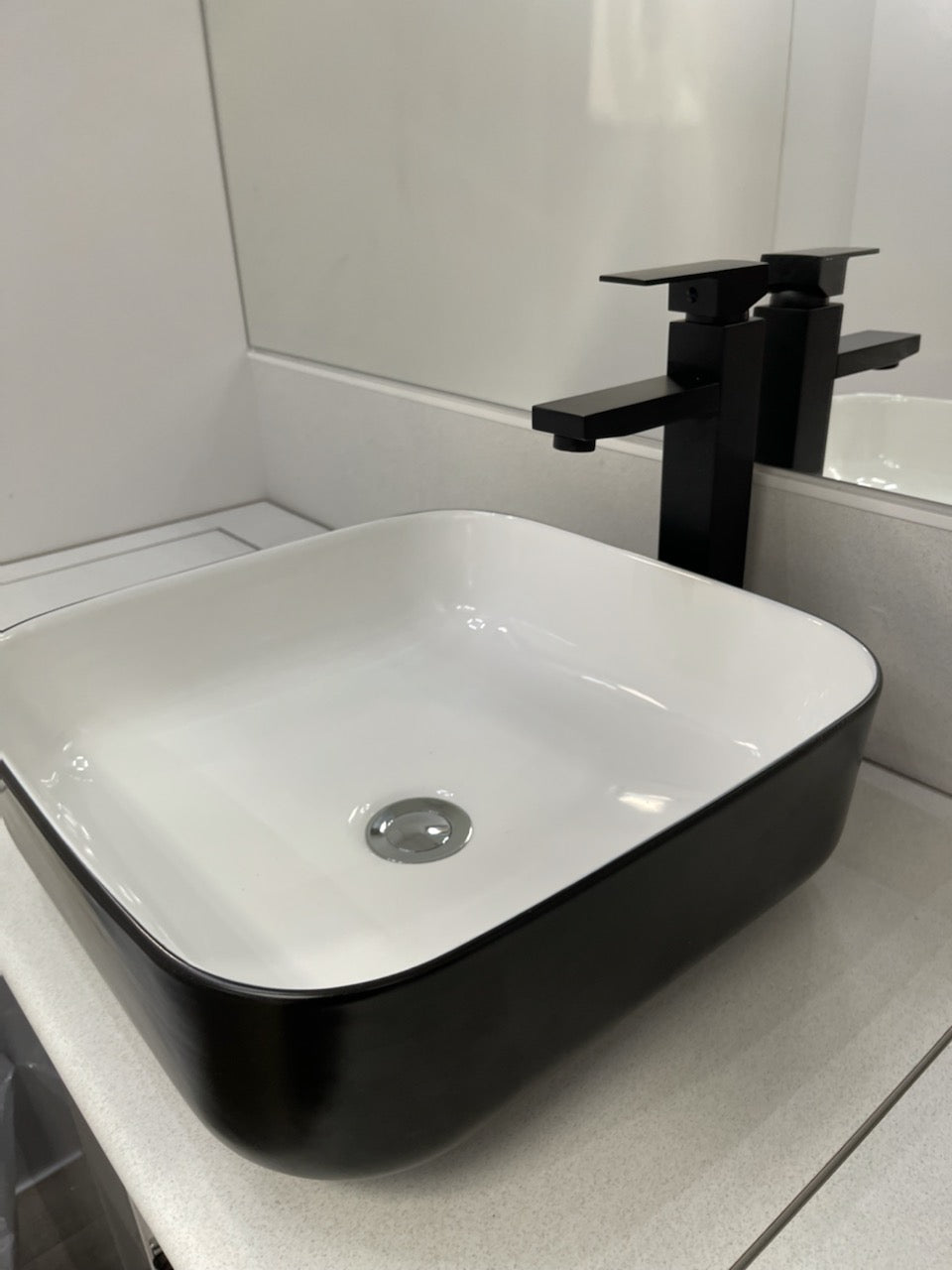 Black Basin Tall Square Mixer