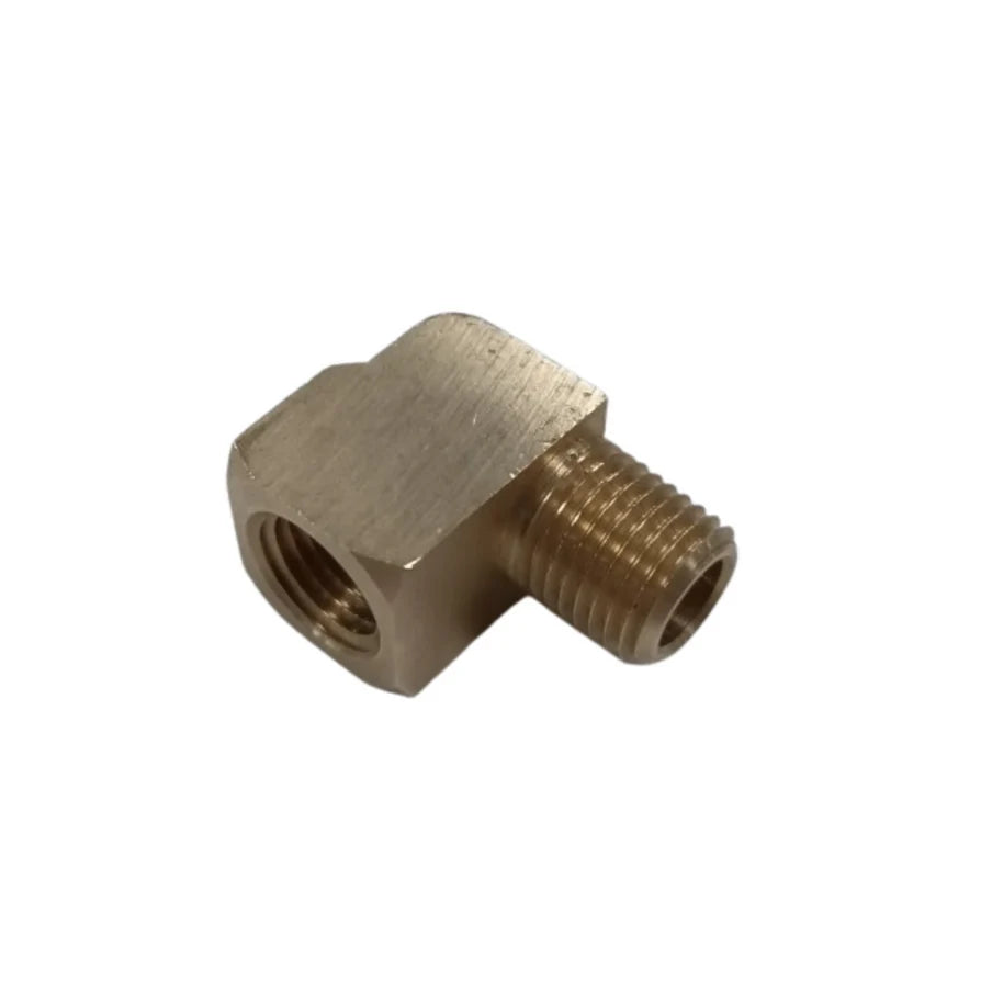 90 Degree Brass Street Elbow 1/4" Male x 1/4" Female NPT