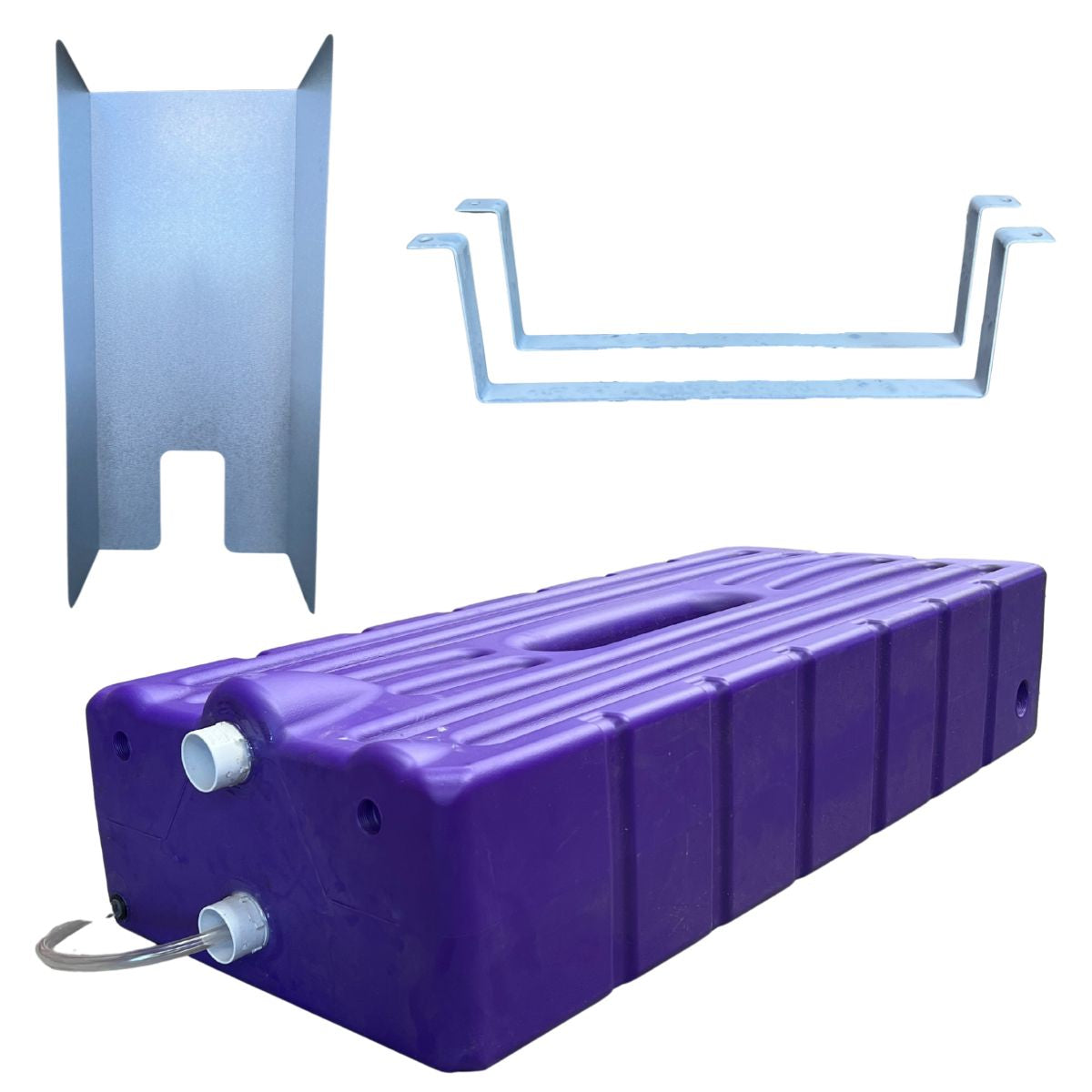 105L Grey Water Tank Kit Purple for Caravan/RV - Australian Made
