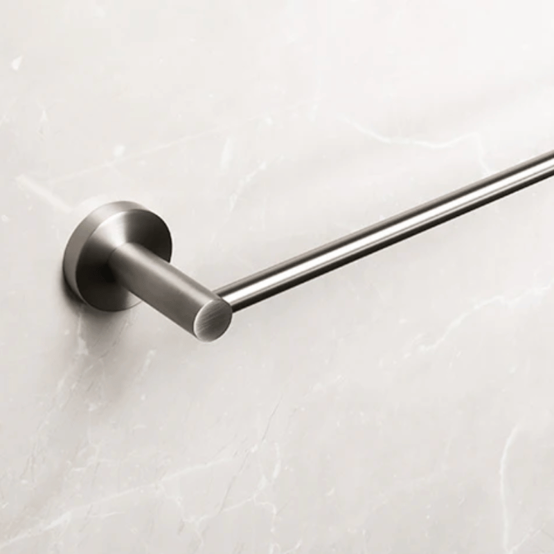 Single Towel Rail - Brushed Nickel