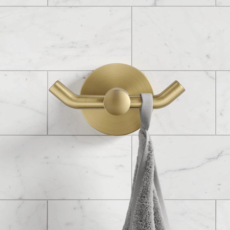 Towel Hook Brushed Gold